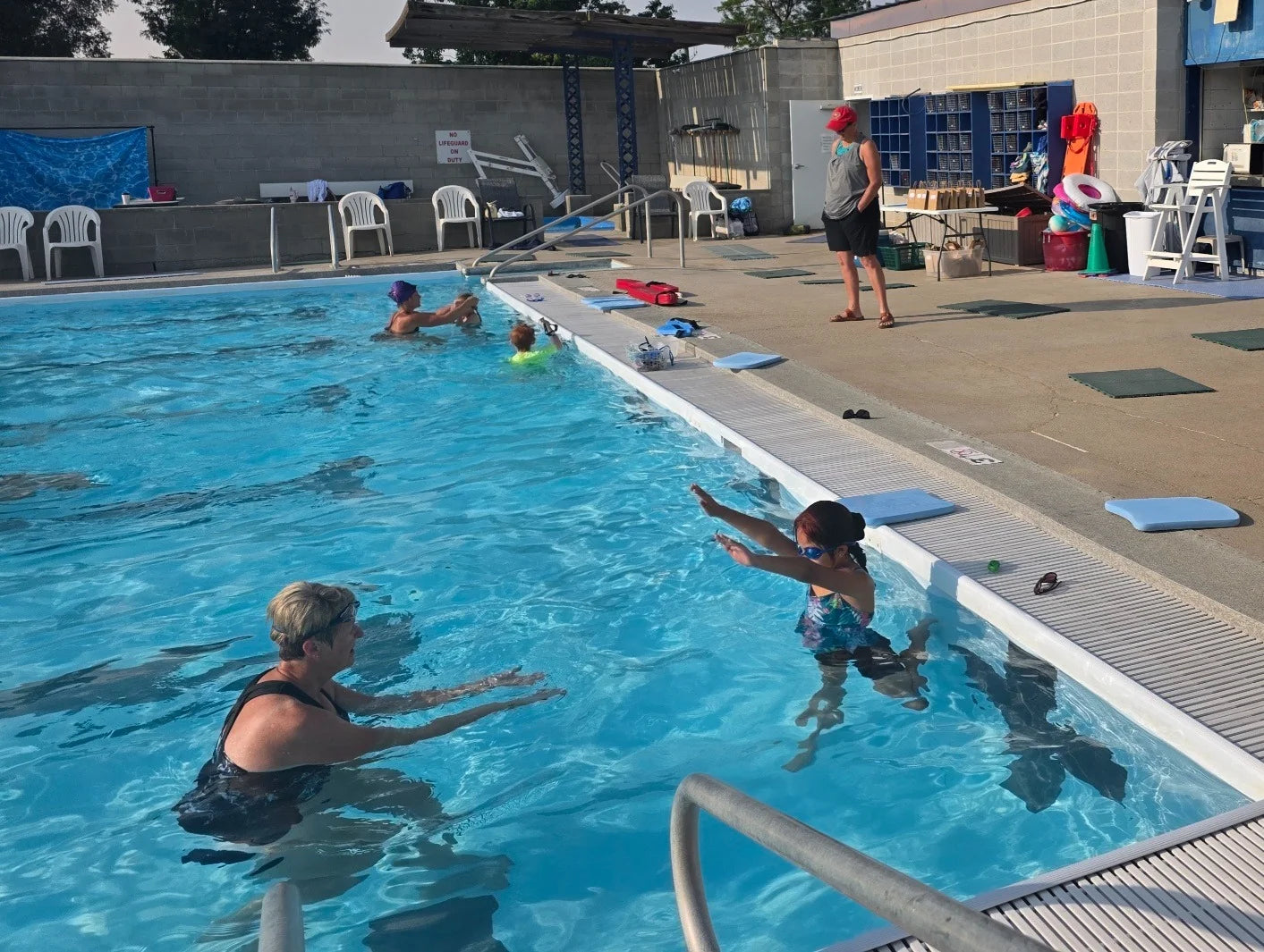 Dream Big community swimming activity at the Vale City Pool