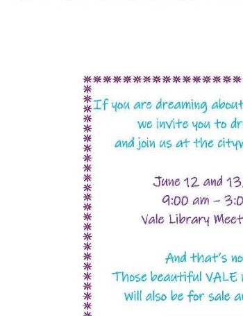 Dream Big community yard sale event flyer